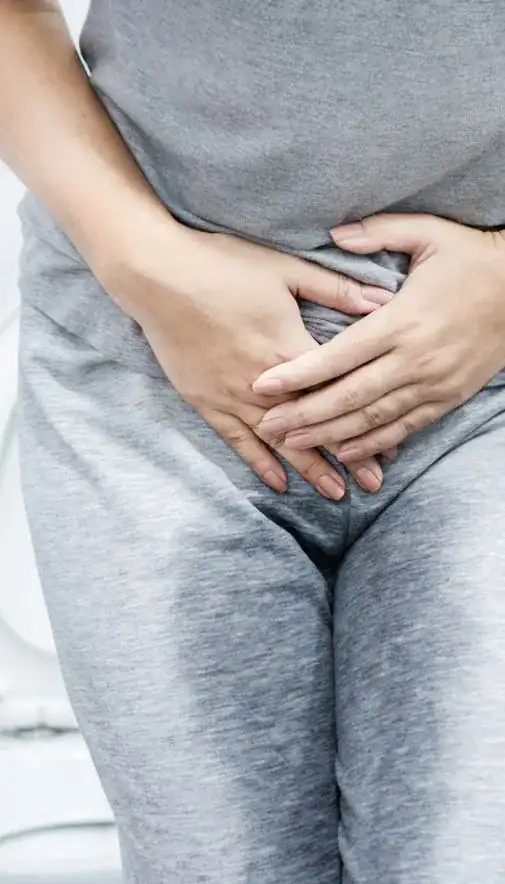 Image of woman had accident and needing stress incontinence treatment Bath